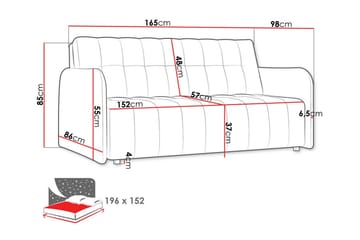 Denegal 3-sits Bäddsoffa - Möbler - Soffa - Bäddsoffa