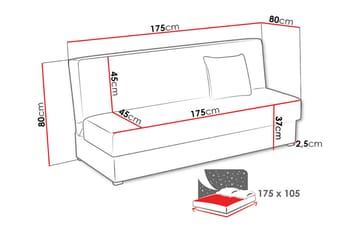 Denegal 3-sits Bäddsoffa - Möbler - Soffa - Bäddsoffa