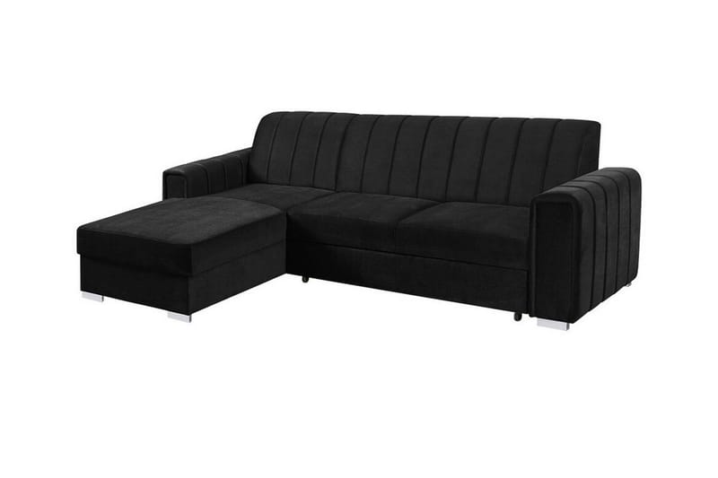 Denegal 3-sits Hörnbäddsoffa Black, undefined