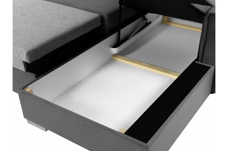 Denegal 3-sits Hörnbäddsoffa Black - Möbler - Soffa - Bäddsoffa