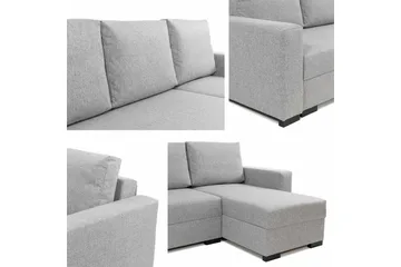 Denegal 3-sits Hörnbäddsoffa - Cream - Möbler - Soffa - Bäddsoffa