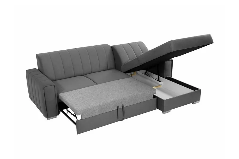 Denegal 3-sits Hörnbäddsoffa Dark blue - Möbler - Soffa - Bäddsoffa