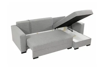 Denegal 3-sits Hörnbäddsoffa - Grå - Möbler - Soffa - Bäddsoffa