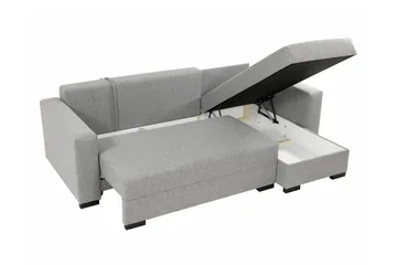 Denegal 3-sits Hörnbäddsoffa - Ljusgrå - Möbler - Soffa - Bäddsoffa
