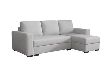 Denegal 3-sits Hörnbäddsoffa - Ljusgrå - Möbler - Soffa - Bäddsoffa