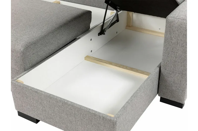 Denegal 3-sits Hörnbäddsoffa - Mörkgrå - Möbler - Soffa - Bäddsoffa