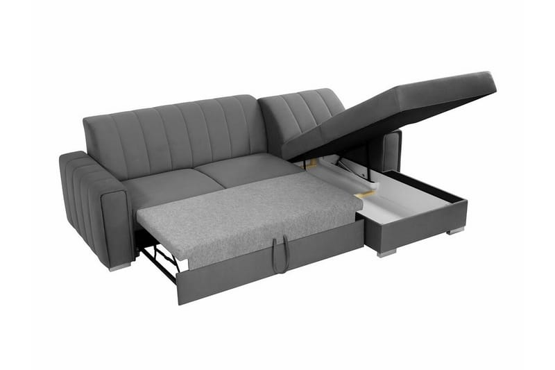 Denegal 3-sits Hörnbäddsoffa NO_BRAND Dark blue - Möbler - Soffa - Bäddsoffa
