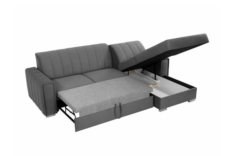 Denegal 3-sits Hörnbäddsoffa NO_BRAND Dark blue - Möbler - Soffa - Bäddsoffa