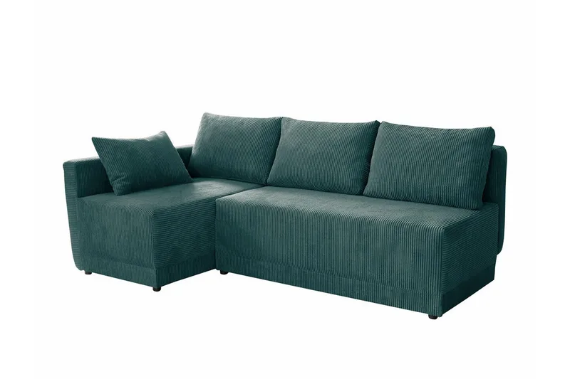 Denegal 3-sits Hörnbäddsoffa NO_BRAND Dark green - Möbler - Soffa - Bäddsoffa