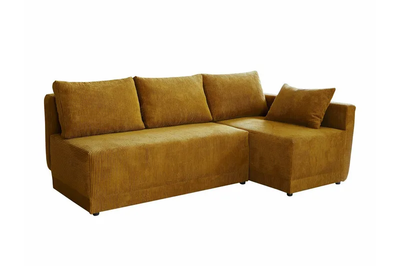 Denegal 3-sits Hörnbäddsoffa NO_BRAND Mustard yellow, undefined