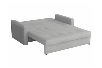 Denegal 3-sits Utdragbar Bäddsoffa 130x196 cm med Förvaring i Konstläder - Svart - Möbler - Soffa - Bäddsoffa