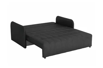 Denegal liten 3-sits Bäddsoffa Framåtbäddad i Plysch - Mörkgrå - Möbler - Soffa - Bäddsoffa