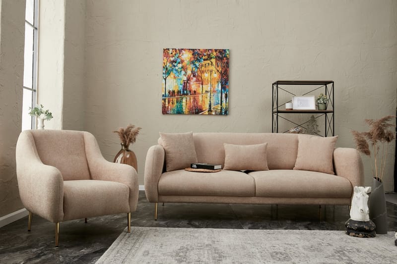 Devika Bäddsoffa 3-sits - Beige - Möbler - Soffa - Bäddsoffa