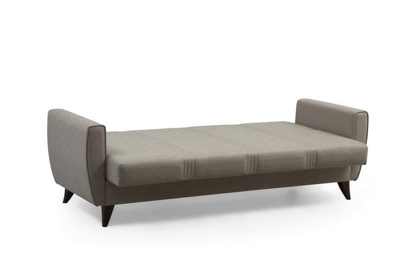 Dewan 3-sits Längsbäddad Bäddsoffa 96x183 cm med Förvaring i Linne - Beige - Möbler - Soffa - Bäddsoffa