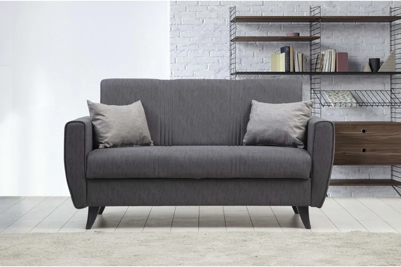 Dewan Bäddsoffa 2-sits - Mörkgrå - Möbler - Soffa - Bäddsoffa