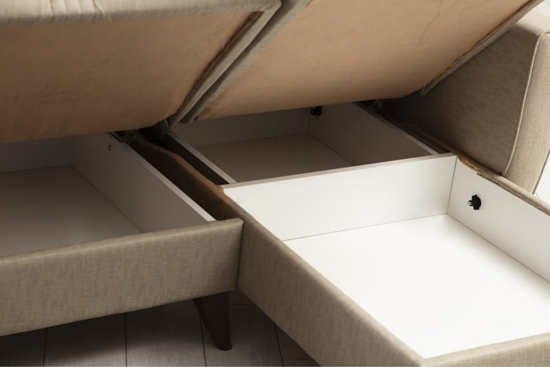 Dewan Bäddsoffa m. Divan 3-sits - Beige - Möbler - Soffa - Bäddsoffa