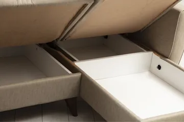 Dewan Bäddsoffa m. Divan 3-sits - Beige - Möbler - Soffa - Bäddsoffa