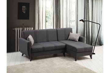 Dewan Bäddsoffa m. Divan 3-sits - Mörkgrå - Möbler - Soffa - Bäddsoffa