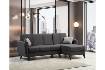Dewan Bäddsoffa m. Divan 3-sits - Mörkgrå - Möbler - Soffa - Bäddsoffa