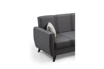Dewan Bäddsoffa m. Divan 3-sits - Mörkgrå - Möbler - Soffa - Bäddsoffa