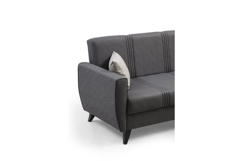 Dewan Bäddsoffa m. Divan 3-sits - Mörkgrå - Möbler - Soffa - Bäddsoffa
