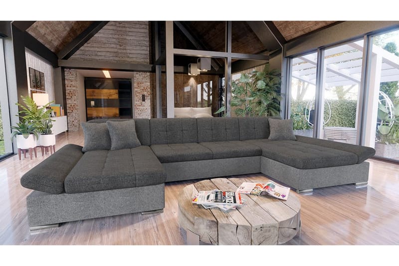 Dewitt 3-sits Bäddsoffa - Grå - Möbler - Soffa - Bäddsoffa