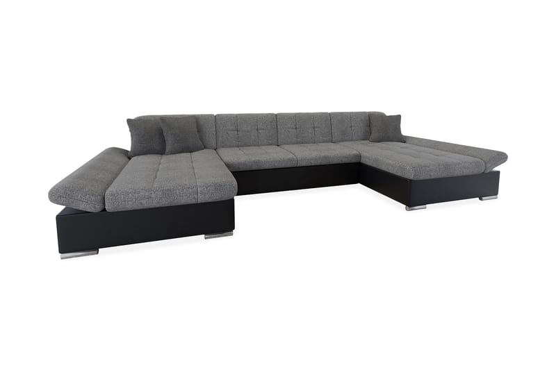 Dewitt 3-sits Bäddsoffa - Grå - Bäddsoffa - Skinnsoffor - U bäddsoffa - Bäddsoffa divan