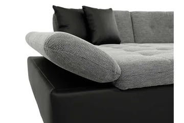Dewitt 3-sits Bäddsoffa i Tyg - Svart - Möbler - Soffa - Bäddsoffa