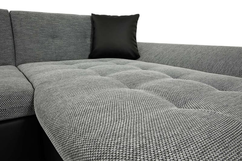 Dewitt 3-sits Bäddsoffa - Röd/Grå/Vit - Bäddsoffa - Skinnsoffor - Sammetssoffa - U bäddsoffa - Bäddsoffa divan