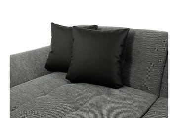 Dewitt 4-sits Universal Hörnsoffa med Divan och Schäslong i Sammet - Grå - Möbler - Soffa - Bäddsoffa