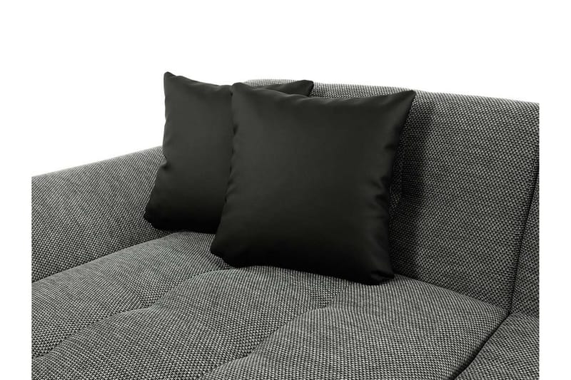 Dewitt 4-sits Universal Hörnsoffa med Divan och Schäslong i Sammet - Grå - Möbler - Soffa - Bäddsoffa
