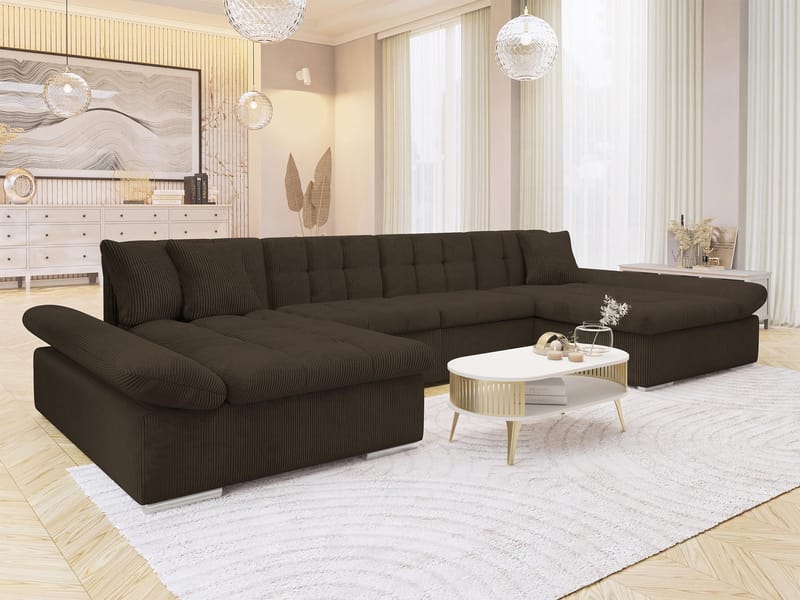 Dewitt 5-sits U-Bäddsoffa med förvaring - Möbler - Soffa - Bäddsoffa