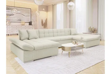 Dewitt Bäddsoffa Dubbeldivan 5-sits - Beige - Möbler - Soffa - Bäddsoffa