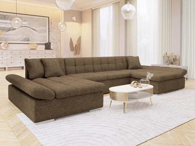 Dewitt Bäddsoffa Dubbeldivan 5-sits - Brun - Möbler - Soffa - Bäddsoffa