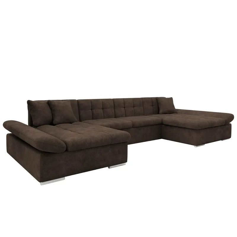 Dewitt U-formad 5-sits Bäddsoffa med förvaring, brun
