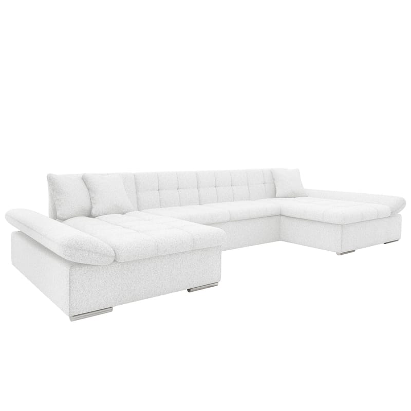 Dewitt U-formad 5-sits Bäddsoffa med förvaring, vit