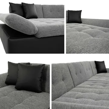 Dewitt U-formad 5-sits Bäddsoffa med förvaring - vit - Möbler - Soffa - Bäddsoffa