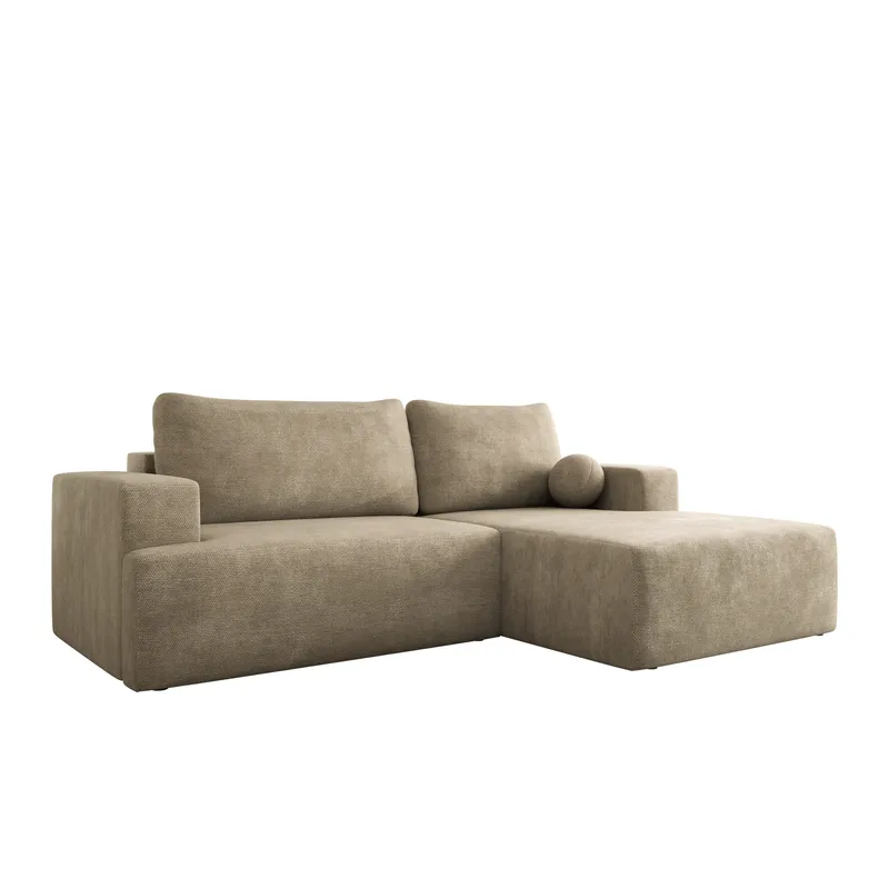 Deylor 3-sits Bäddsoffa med divan - beige - Möbler - Soffa - Bäddsoffa
