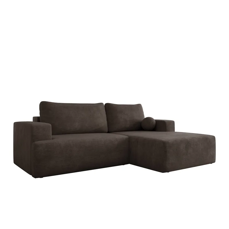 Deylor 3-sits Bäddsoffa med divan - brun - Möbler - Soffa - Bäddsoffa