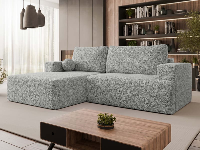 Deylor 3-sits Bäddsoffa med divan - grå - Möbler - Soffa - Bäddsoffa