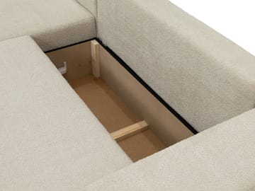Deylor 3-sits Bäddsoffa med divan - grå - Möbler - Soffa - Bäddsoffa