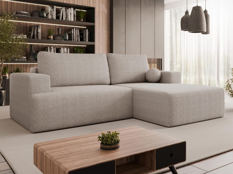 Deylor 3-sits Bäddsoffa med divan och förvaring - Möbler - Soffa - Bäddsoffa