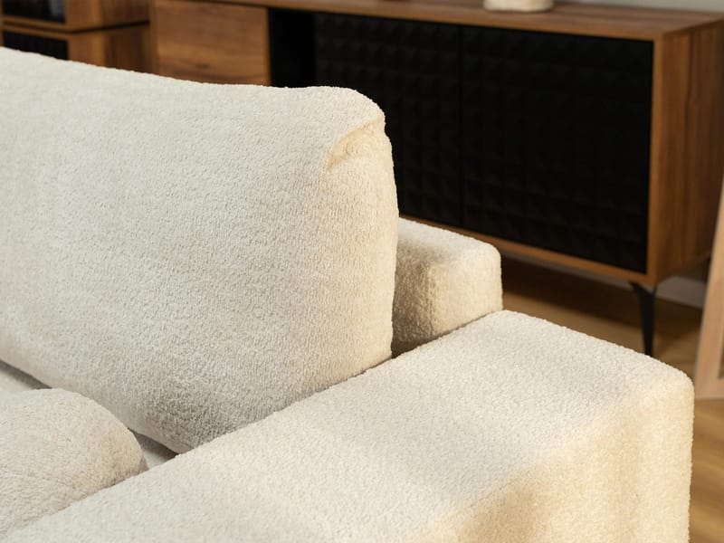 Deylor 3-sits Bäddsoffa med divan - svart - Möbler - Soffa - Bäddsoffa