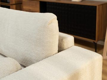 Deylor Bäddsoffa med Divan 3-sits - Vit - Möbler - Soffa - Bäddsoffa