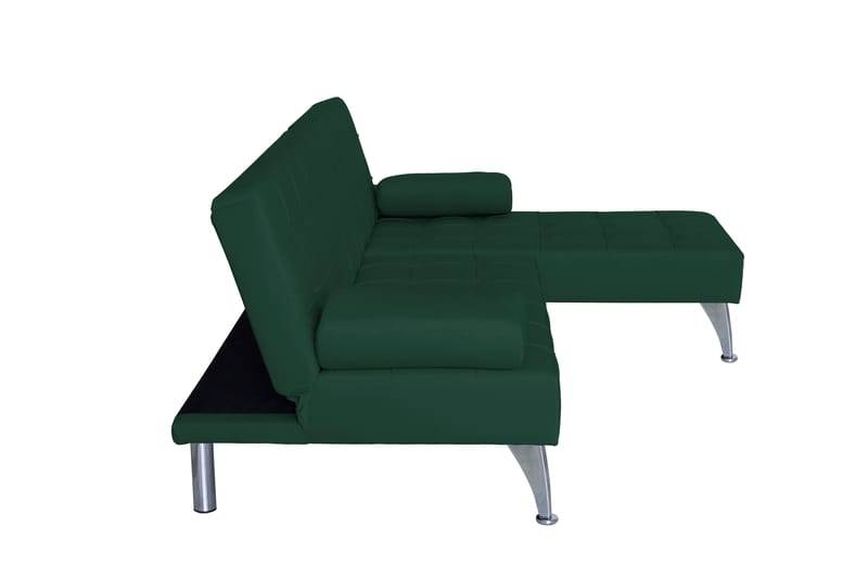 Divansoffa i grön sammet med bäddfunktion - grön - Möbler - Soffa - Bäddsoffa