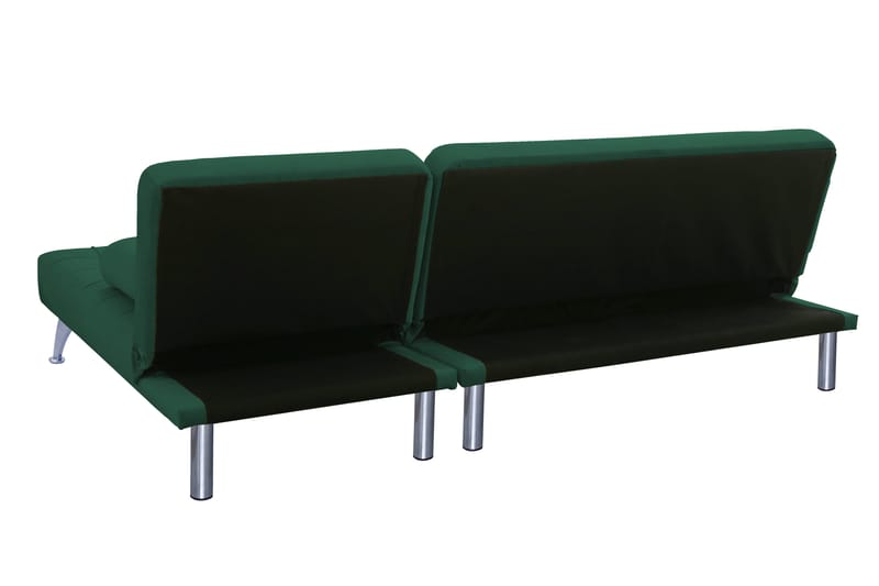 Divansoffa i grön sammet med bäddfunktion - grön - Möbler - Soffa - Bäddsoffa