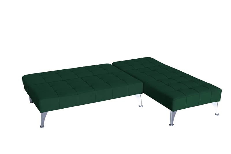 Divansoffa i grön sammet med bäddfunktion - grön - Möbler - Soffa - Bäddsoffa