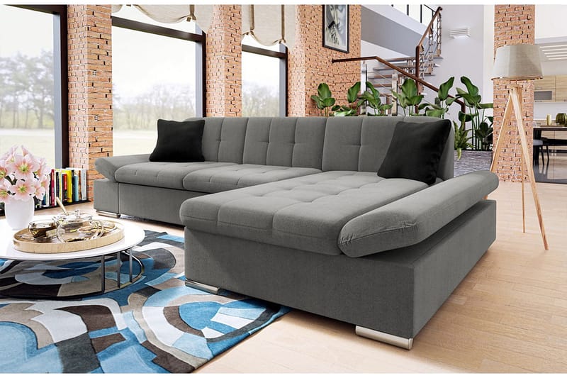 Djerra 2-sits Bäddsoffa - Grå - Möbler - Soffa - Bäddsoffa