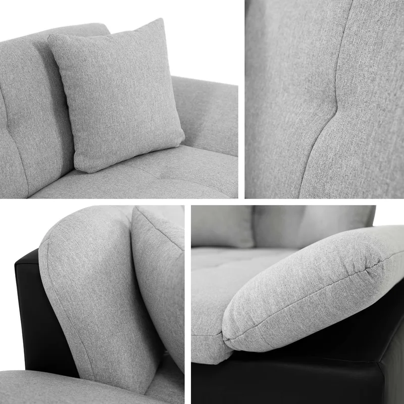 Djerra 3-sits Bäddsoffa med divan och förvaring - Möbler - Soffa - Bäddsoffa