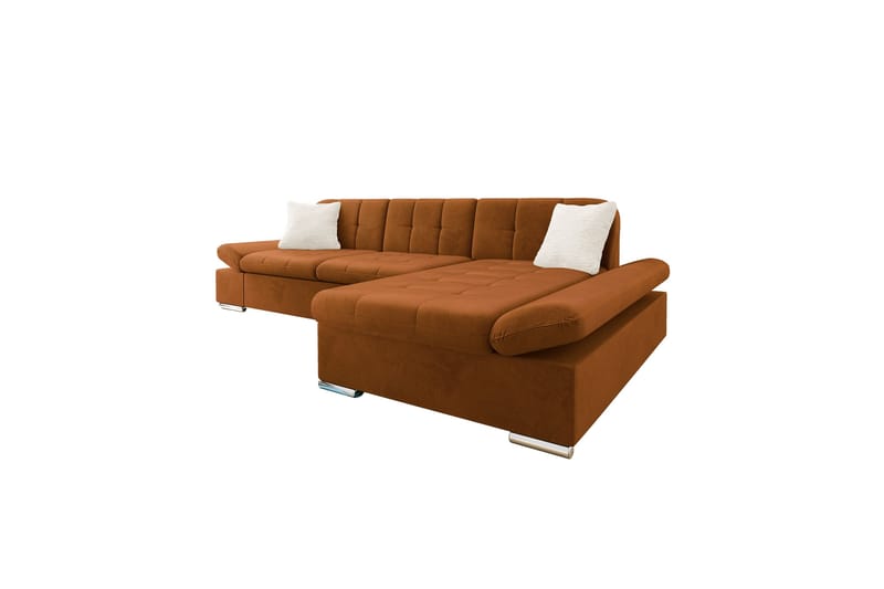 Djerra Bäddsoffa med Divan 3-sits - Orange - Möbler - Soffa - Bäddsoffa